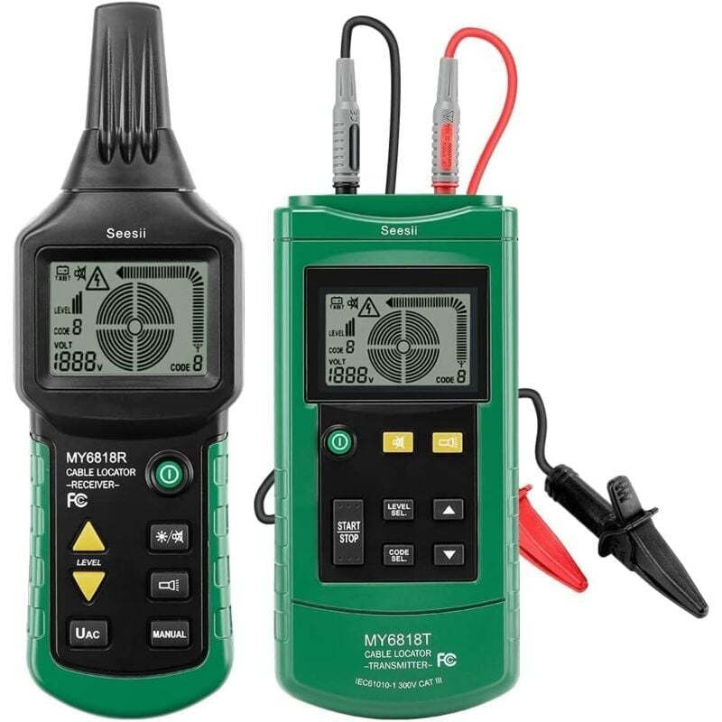 Localisateurs de Tuyaux Détecteur de Câble Électrique Détecteur de Tuyau Multifonction Recherche Testeur de Câble (MY6818)