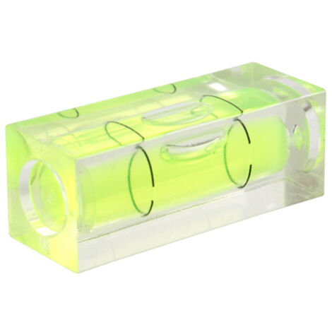 Sjlerst – Lot de 5 niveaux à bulle mini 15 x 15 x 40 mm – Précision 60 – Pour espaces confinés – Matériaux acrylique et ABS