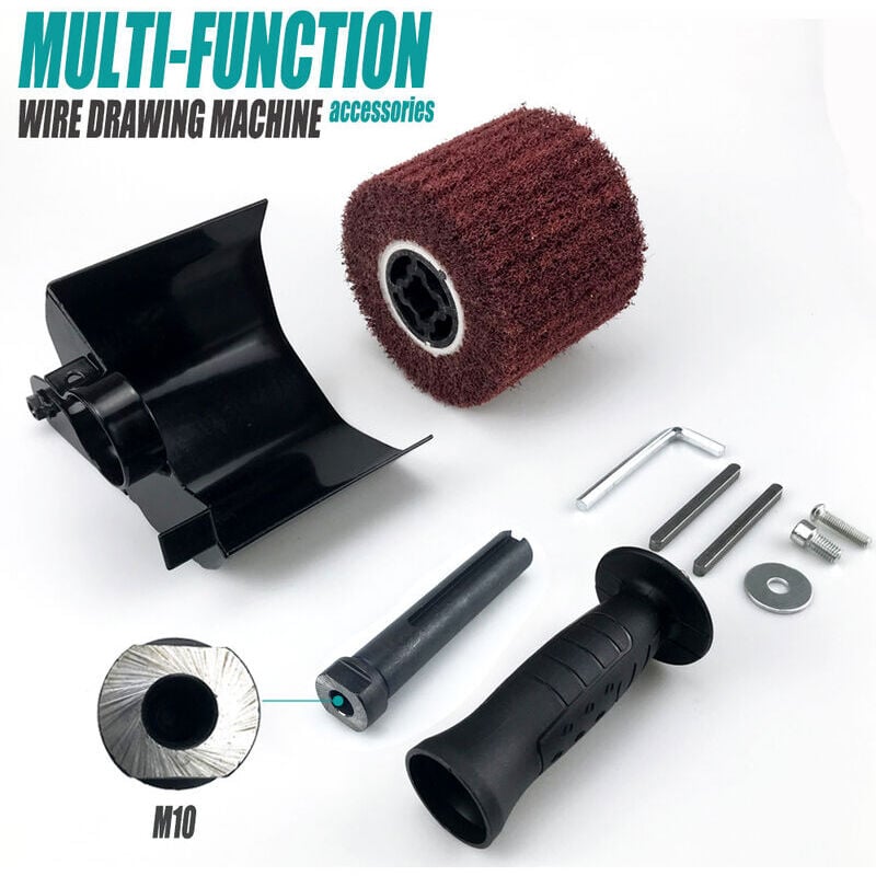 SNQ - Machine de polissage de brunissage et accessoire pour meuleuse d'angle, accessoires de meuleuse d'angle Machine de dessin de roue de polissage