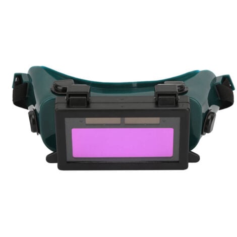 SJLERST Maschera per gli occhi con oscuramento automatico solare Occhiali per saldatura Occhiali protettivi per occhi per saldatore (Verde scuro)