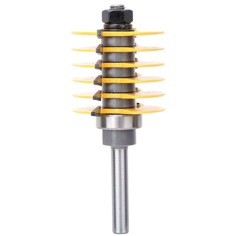 SJLERST Mèche de Routeur Bit 8 mm Tige Fraises à Rainurer Travail du Bois Fraisage Joint Coupe Bois Fraisage Coupe pour Bricolage Bois