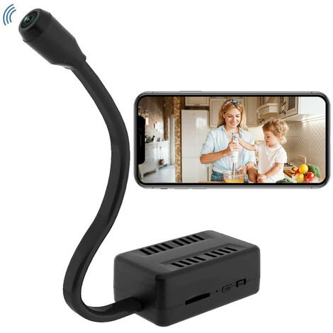 SJLERST Mini Caméra Espion WiFi, 1080P HD Caméra Cachée sans Fil Portable DIY pour Intérieur/Extérieur