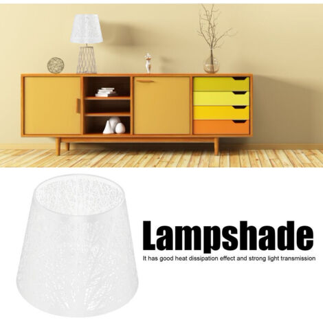 SJLERST Moderner Metalllampenschirm mit durchbrochener E27-Fassung, Mini-Lampenschirm in Form eines geschnitzten Waldbaums, Lampenschirm für Schlaf- und Wohnzimmer