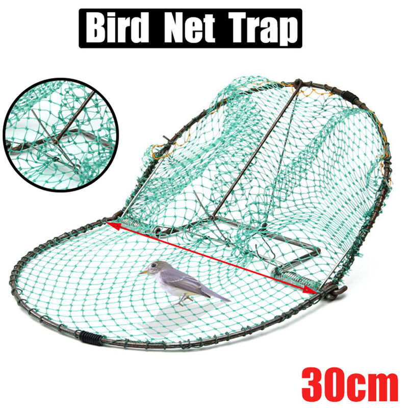 Sjlerst - Attraper Le Filet à Oiseaux Pest Control Humane Live Trap Mesh pour moineaux Pigeons Caille et Oiseaux,30cm