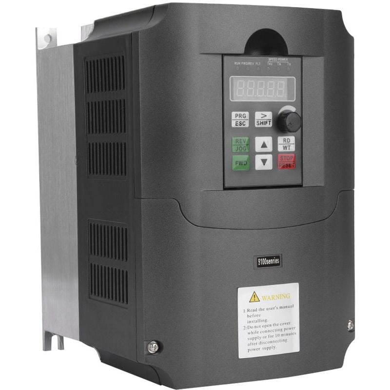 SNQ - Onduleurs et Convertisseurs vfd AC220V à 380V 7,5KW, Convertisseur de Fréquence Monophasé à Triphasé, Contrôleur Vitesse Moteur ac