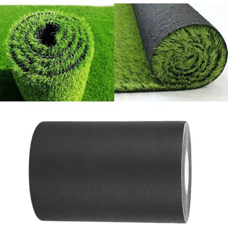 SJLERST Pelouse Artificielle Ruban de Jonction pour Gazon Artificiel Adhsif Gazon Synthtique Exterieur de Pelouse Couture Tapis Auto-adhsif de Bande de Couture de Gazon pour Balcon Jardin 150mm 10m