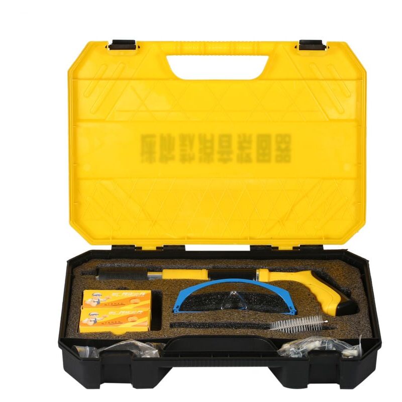 SNQ - Pistolet à Clous en Acier, Mini Pistolet à Clous Manuel, Silencieux, Conception de Tir à 3 Niveaux, Machine de Tir à Ongles Réglable pour Mur