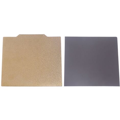 SJLERST Plaque d'acier à ressort PEI double face pour imprimante 3D 410x430MM et kit de feuille magnétique souple pour PLA ABS ASA PETG
