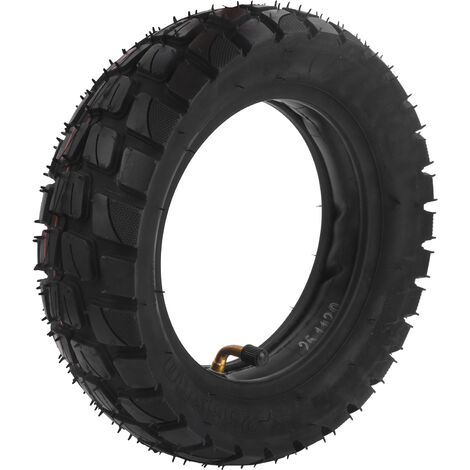 SJLERST Pneu de Scooter 10 X 3, 80/65-6, 10 Pouces de Pneu de Scooter électrique avec Chambre à Air de 10 X 2,5 Pouces de Remplacement de Pneu en Caoutchouc Gonflable 255 X 80