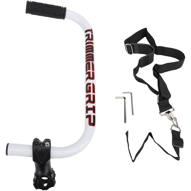 Poignée Ergonomique pour Tondeuse à Gazon, Extension de Poignée pour Désherbant avec Clip de Support, Poignée en Aluminium pour Tondeuse à Gazon,