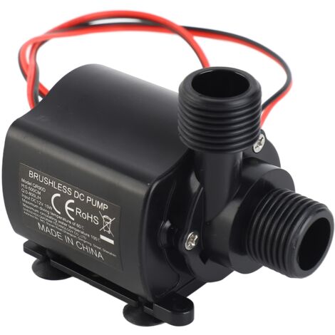 SJLERST Pompe à eau haute performance, stable et silencieuse, pompe submersible 12 V 7,5 W pour aquarium