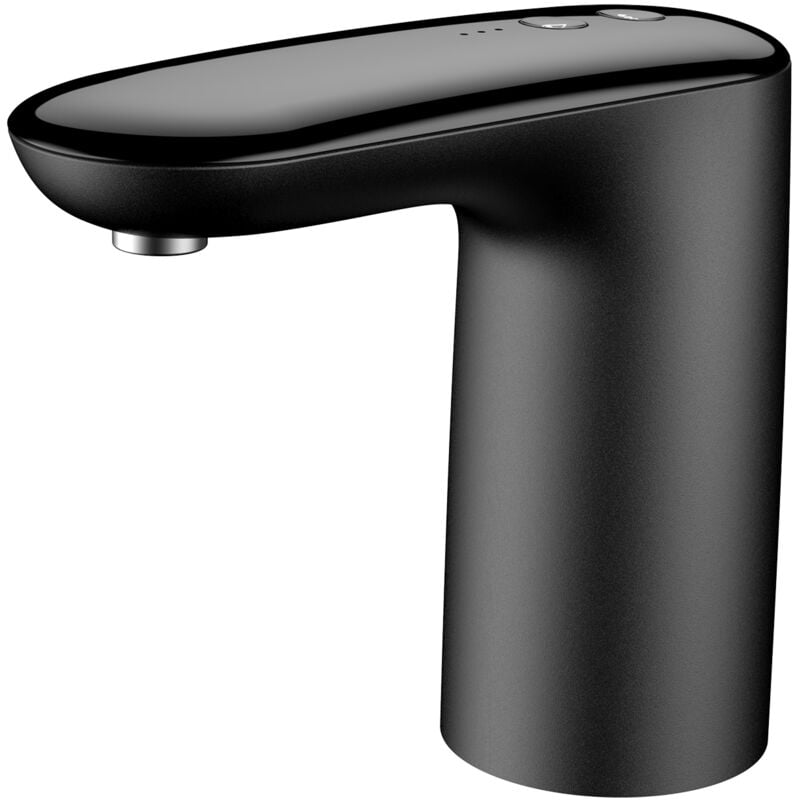 Sjlerst - Pompe à eau intelligente, seau d'eau domestique, distributeur d'eau rechargeable par usb (noir métallisé)