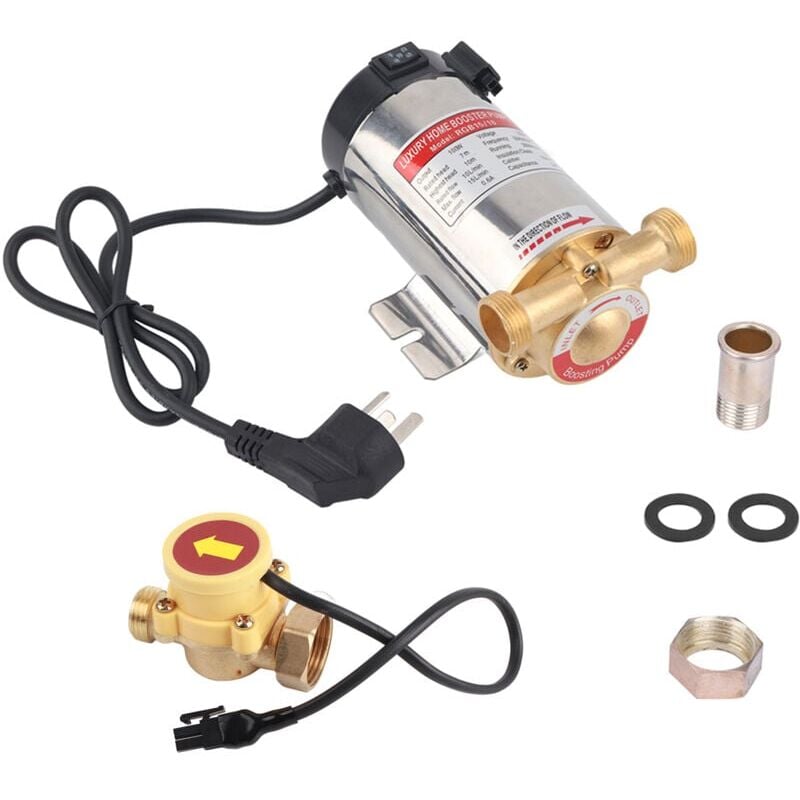 Pompe automatique 220V100W en acier inoxydable pour pipeline d'eau du robinet domestique