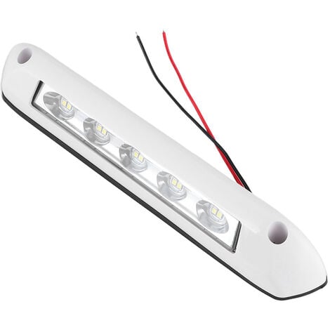 SJLERST pour éclairage extérieur led camping-car RV LED lumière universelle 12 V / 24 V RV lumière LED universelle 8 W étanche auvent porche lampe Bar camping-car éclairage extérieur