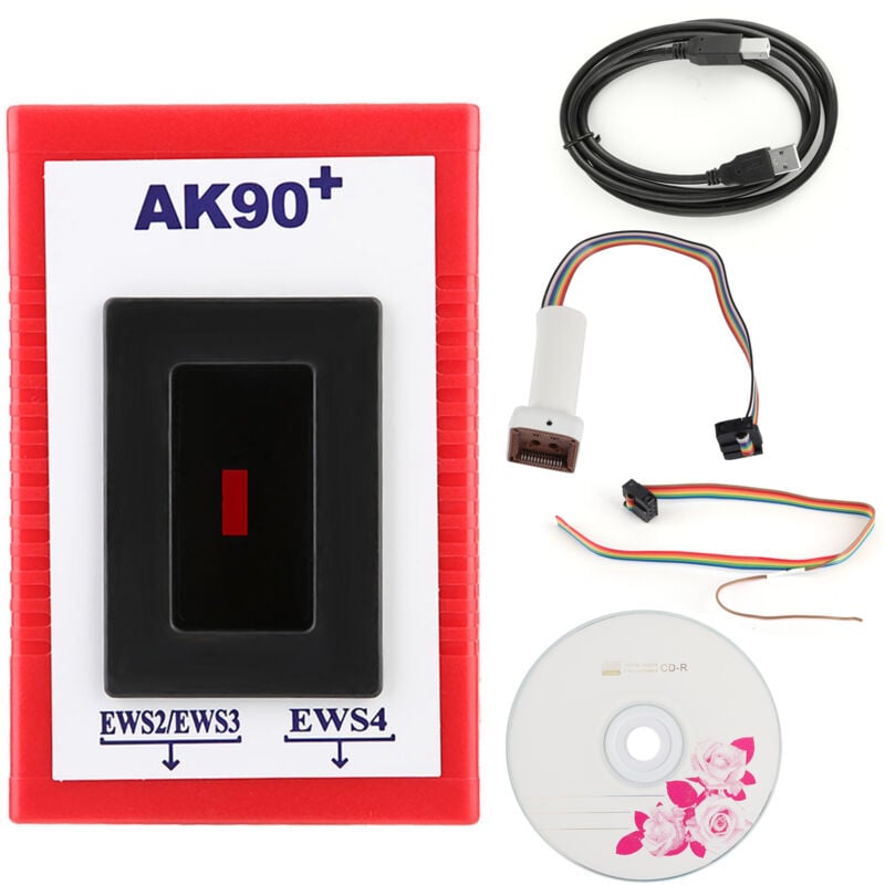 Sjlerst - Programmeur Principal AK90 + Auto V3.19 Outil de Diagnostic de Match pour ews AK90 Key-Prog