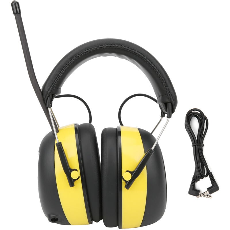 SNQ - Protecteurs d'oreilles Casque Anti Bruit, Casque antibruit en serre-tête pliable, Réduction du bruit Protection auditive réglable, Pour milieu