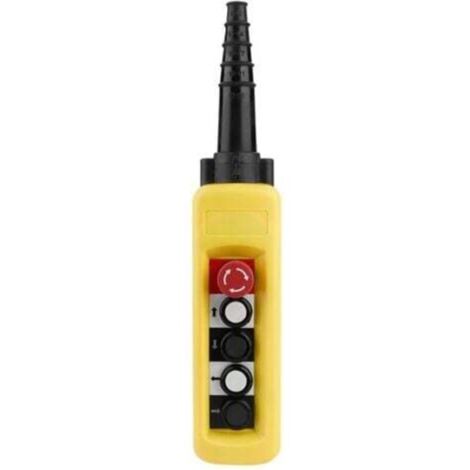 SJLERST Push Button Switch for Crane Chain Winch, Pendant Lifting Controller with 4 Buttons