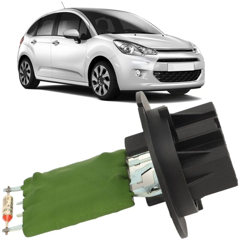 Sjlerst - Résistance Moteur Ventilateur de Chauffage avec connecteur de faisceau électrique pour Peugeot 206 307 C3 Xsara Picasso 6450.JP