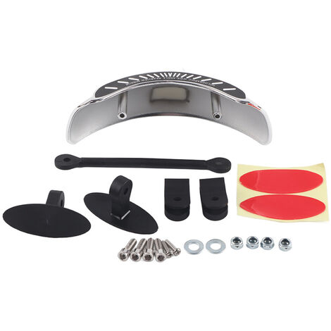 SJLERST Rétroviseur de moto chromé 180, support de pare-brise Central Ultra grand Angle universel