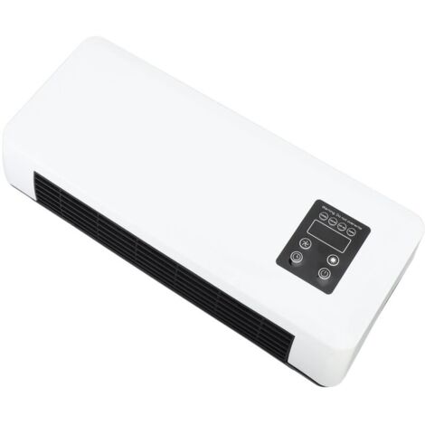SJLERST Riscaldatore elettrico da parete in ABS da 1500 W, unità di riscaldamento e raffreddamento rapido con telecomando e stendibiancheria per camera da letto e bagno