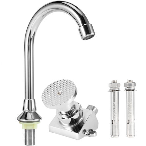 SJLERST Robinet lavabo pédale cuivre G1/2 hôpital laboratoire