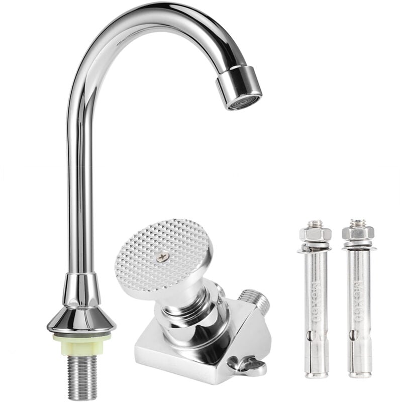 Sjlerst - Robinet lavabo pédale cuivre G1/2 hôpital laboratoire