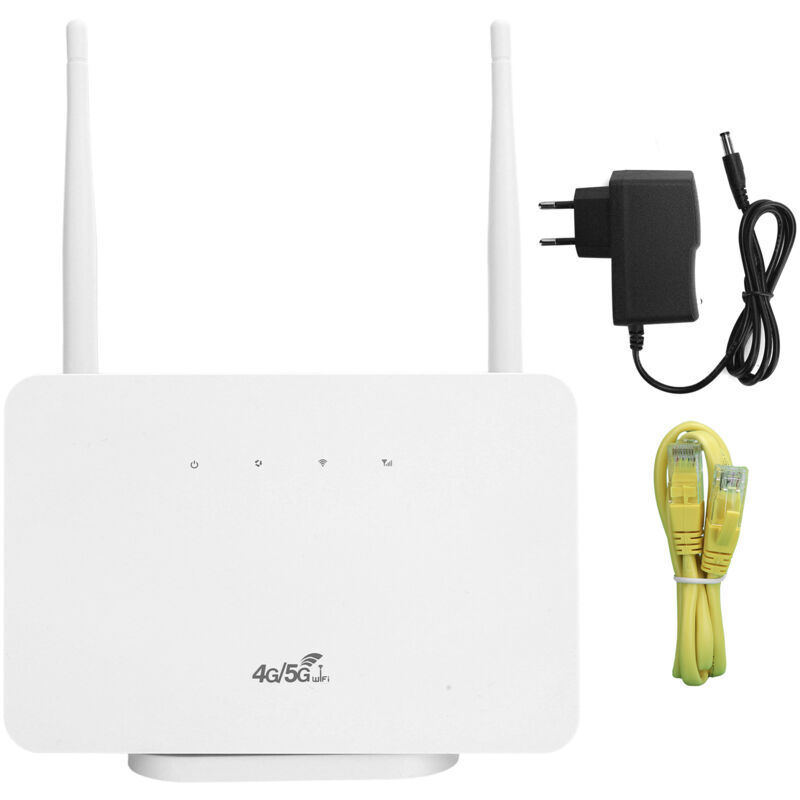 SNQ - Routeur Wifi 4G Mobile Portable avec Port wan lan Supporte Carte sim pour Windows 110-240V (Plug ue)