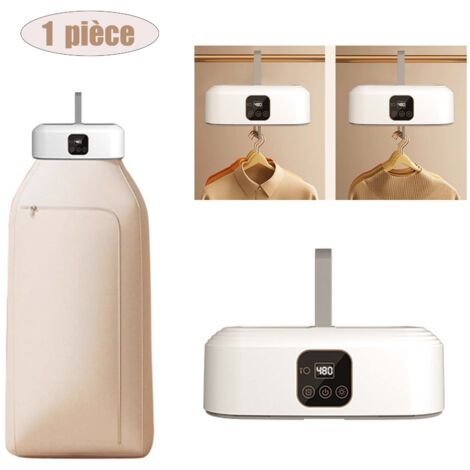 Sjlerst – Sèche-linge portable électrique avec minuterie et stérilisation UV – Capacité 10 à 20 pièces – Fonctionnement silencieux 45 dB – Télécommande incluse