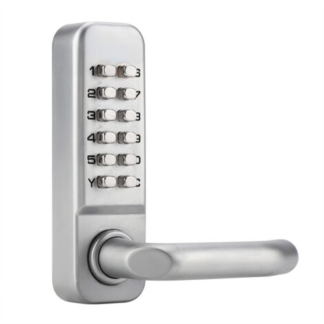 Sjlerst – Serrure à code mécanique étanche – Mot de passe 1 à 11 chiffres – Pour porte en bois 30-60 mm – Alliage de zinc – Installation facile