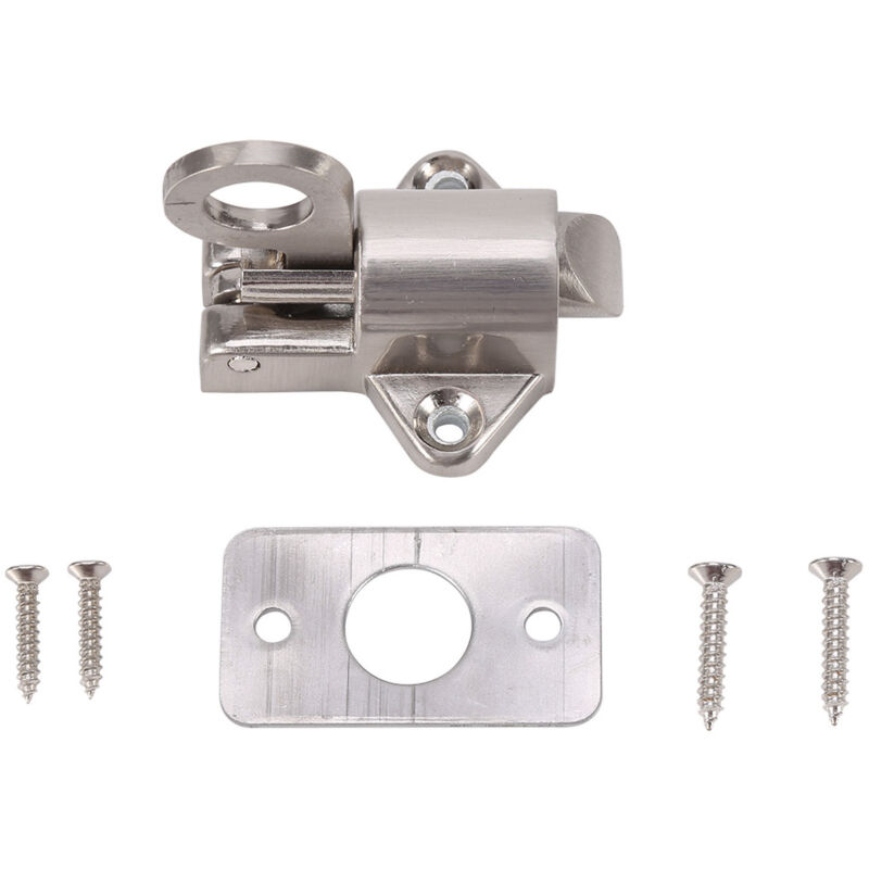 SJLERST Serrure à Pêne Loquet de Porte, Loquet de Sécurité en Alliage de Zinc Durable Loquet à Ressort Boulon Porte Loquet Adapté aux Portes Armoires