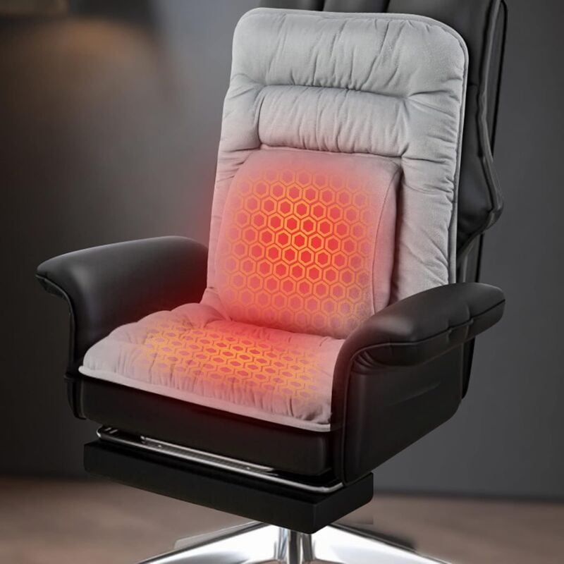 Sjlerst - Siège de Stade Chauffant, Chauffe-Chaise électrique avec Adaptateur 3C, Coussin Chauffant, Coussin de Chaise Chauffant pour la Maison