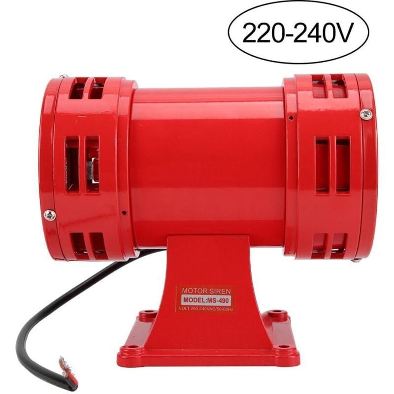 Sjlerst - Sirène entraînée par Moteur électrique de l'industrie 150DB, Alarme Continue de sécurité de Sonnerie de klaxon d'alarme(220-240V)