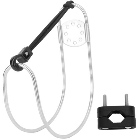 SJLERST Support de bouée de sauvetage en acier inoxydable 316 poli miroir, support en fer à cheval marin de 131mm de largeur pour Yacht