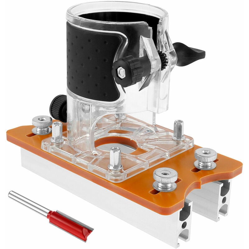 Support de Fente de Fixation Invisible 2 en 1, Base de Toupie pour le Travail Du Bois, Base de Coupe, Rainure pour Armoire de pour le travail du bois
