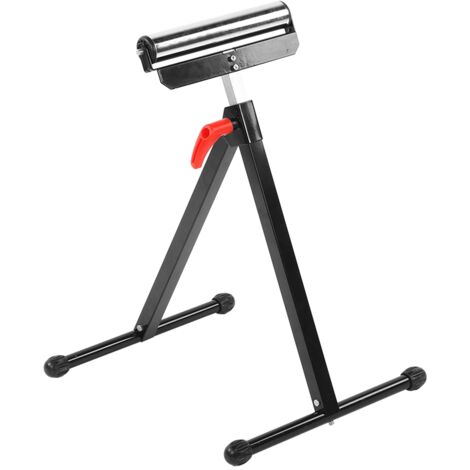 SJLERST Support pliable réglable de charge de travail de Support de rouleau simple pour l'accessoire d'outil d'équipement de banc de scie