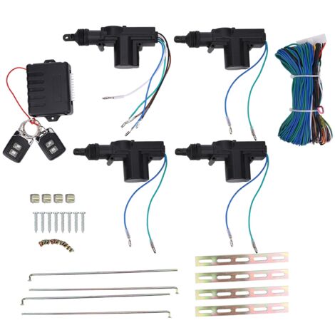 SJLERST Système de Kit de verrouillage Central d'entrée sans clé à distance de porte universelle de voiture avec dispositif antivol léger