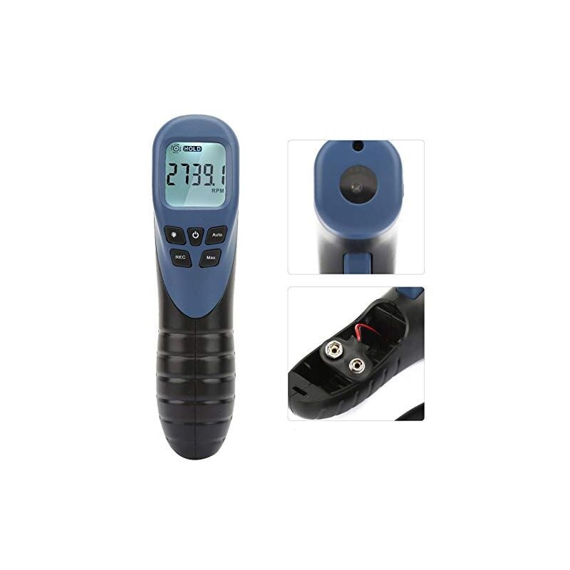 Tachymètre numérique de régime, Instruments Compte-tours automobile TL900 Testeur de jauge de vitesse de moteur de style pistolet sans (batterie non