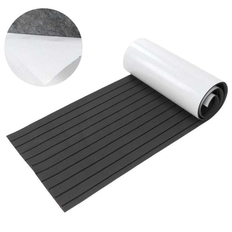 SNQ - Tapis de Sol Bateau Pont de Yacht,Tapis de Sol Mousse Teck synthétique eva Tapis Auto-adhésif antidérapant 240 60 0.6cm pour Bateaux, Yachts,
