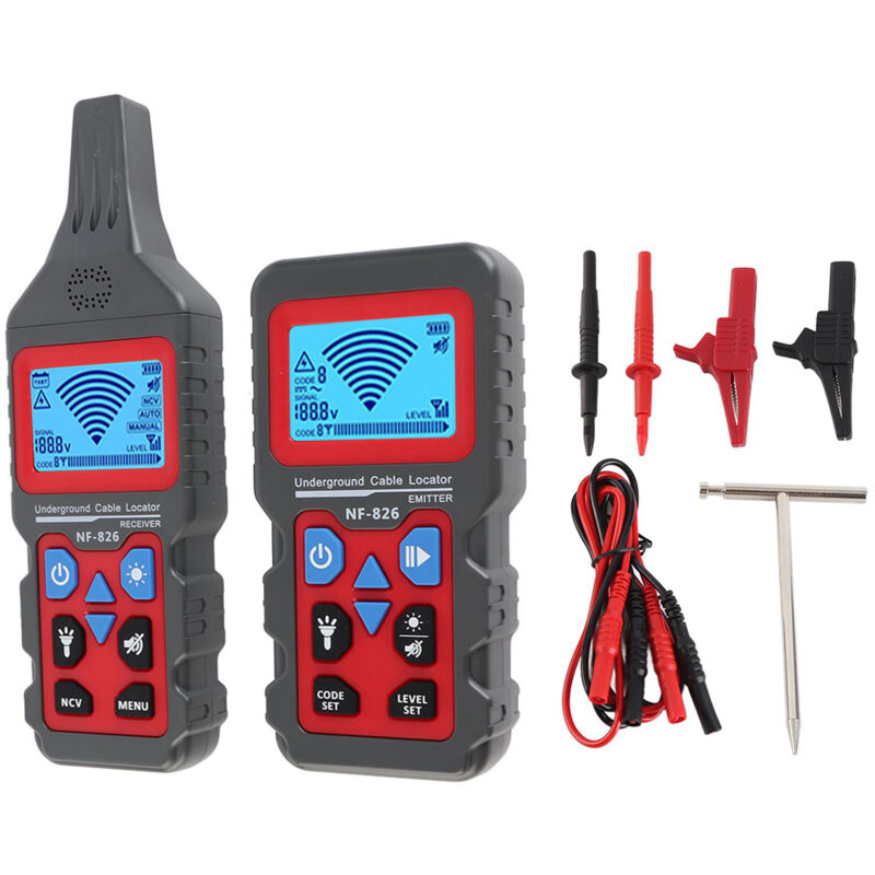 Testeur de câble souterrain, détecteur de court-circuit de rupture de fil, localisateur 12V à 400V ac dc, détecteur de tuyau souterrain, pour test de