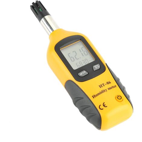 Sjlerst – Testeur d'humidité numérique – Thermo hygromètre avec écran LCD rétroéclairé – Précision ±3% HR – Pour CVC, agriculture et ingénierie