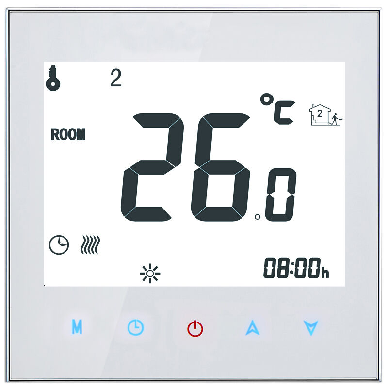 Sjlerst - Thermostat, 16A 95-240V Hebdomadaire Programmable Thermostat De Chauffage, Tactile Écran Affichage lcd Écran, Température Contrôleur de La