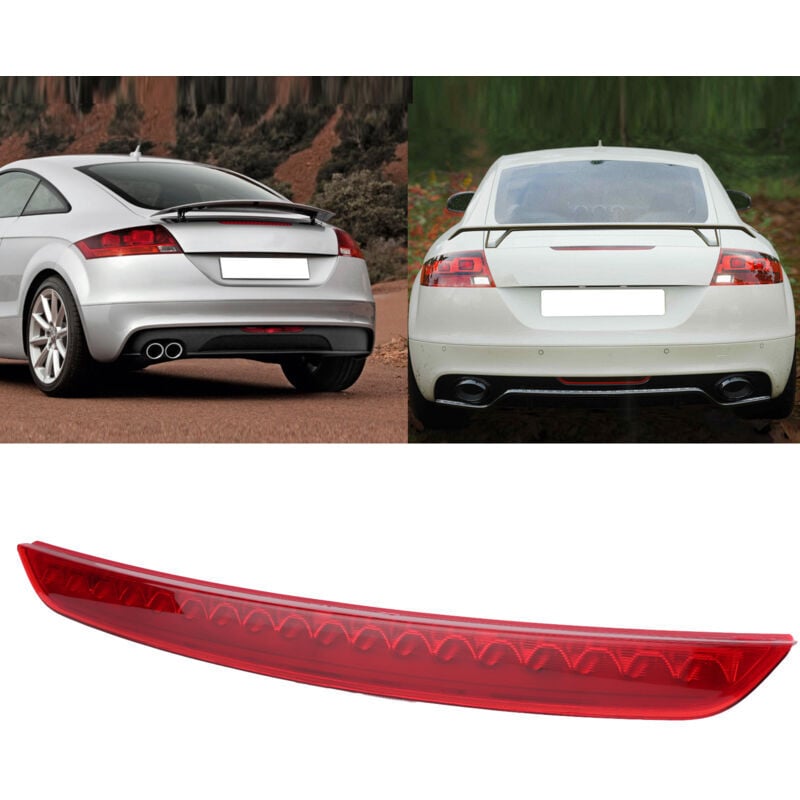 SNQ - Troisième feu stop arrière feu stop surélevé 8J0945097 adapté pour tt/tts MK2 8J tous les modèles 06-14 feu stop haut niveau économie d'énergie