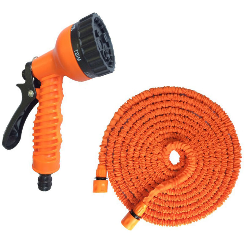 Tuyau d'arrosage pour l'extérieur 75 pieds, tuyau d'arrosage extensible, tuyau d'arrosage flexible avec connecteur pour le lavage de la voiture et