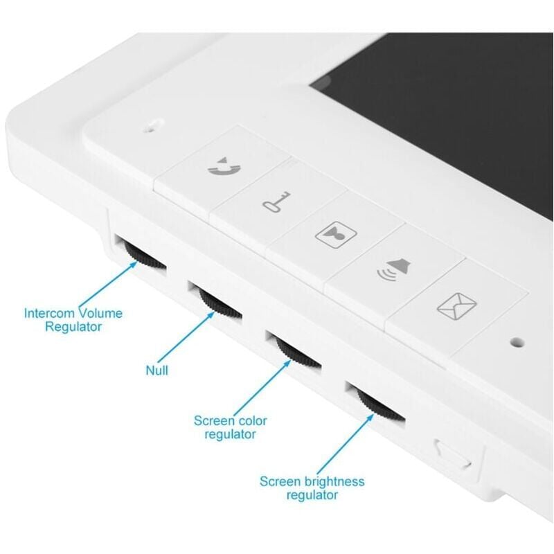 SNQ - Visiophone - 7 Pouces Moniteur Tactile, La Fonction de Vision Nocturne,Extérieur IP55,Surveillance Active ,ManomanoMMF en stock - Livraison