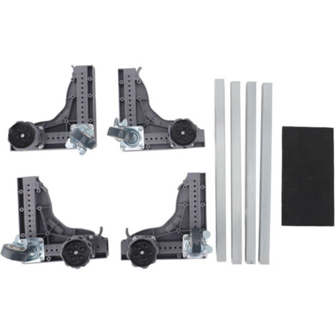 SJLERST Washing Machine Base, Refrigerator, Washing Machine Mobile Roller, Adjustable Height, Width, and Length, Heavy Load Capacity with Brake Balance, Angle Leveling Measurement, Mobile Furniture Ba