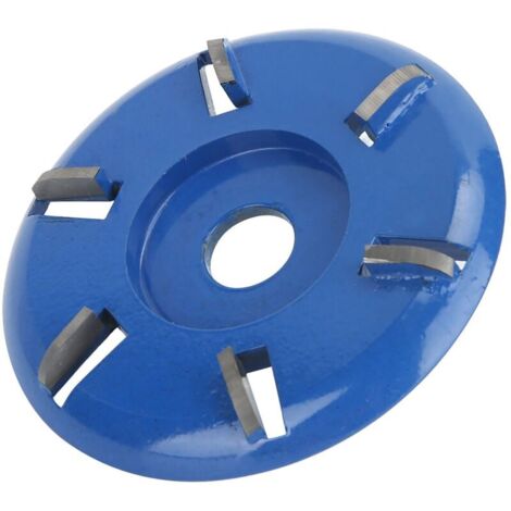 SJLERST Wood Carving Disc, 6-Tooth Steel Milling Cutter, Woodworking Tool, Angle Grinder Accessories, Arc Blade