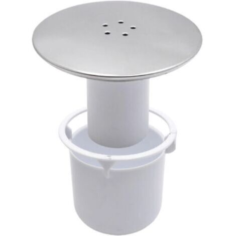 Sjqka – Couvercle de bonde de douche 90 mm – Finition chromée – Anti-odeurs – Compatible bonde Viega Tempoplex – Installation facile