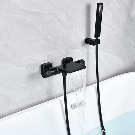 HURRISE accessoire de baignoire Bec de baignoire laiton G1/2 connecteur  Rectangle robinet de baignoire mural pour salle de bain