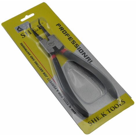 SK-112-7d Alicates Curvos para Circlips/Arandelas/Anillos de Seguridad 170mm