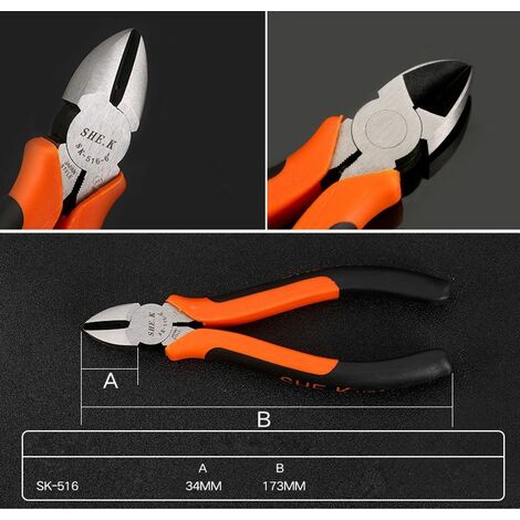 SK-516 173mm Alicates de Lado Diagonal de Gran Potencia